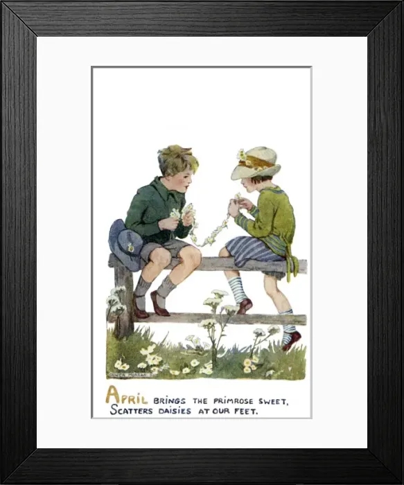 Framed Print : Months of the Year. April Framed Print : Months of the Year. April