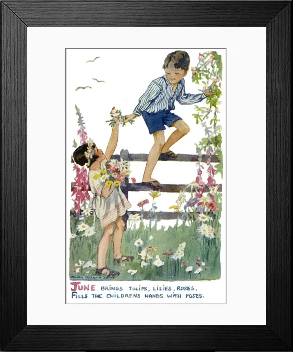 Framed Print : Months of the Year. June Framed Print : Months of the Year. June