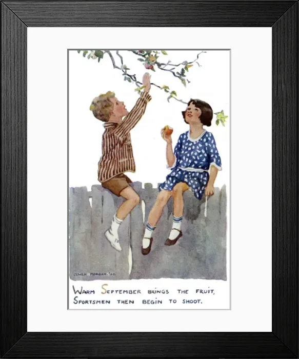Framed Print : Months of the Year. September Framed Print : Months of the Year. September