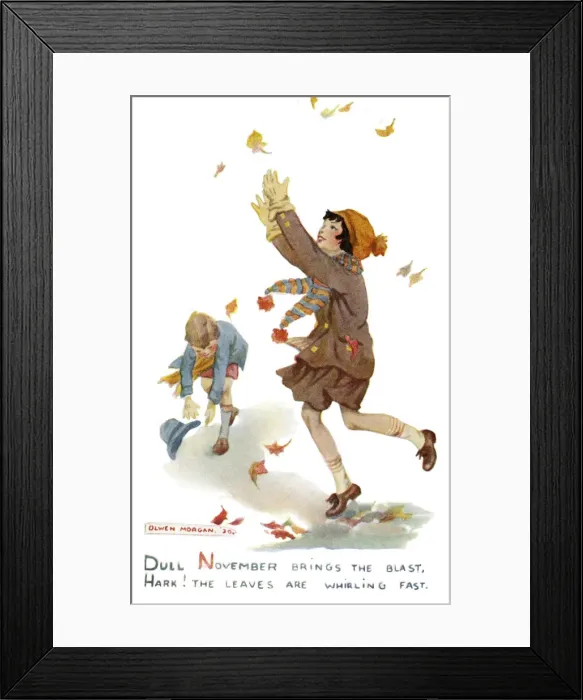 Framed Print : Months of the Year. November Framed Print : Months of the Year. November