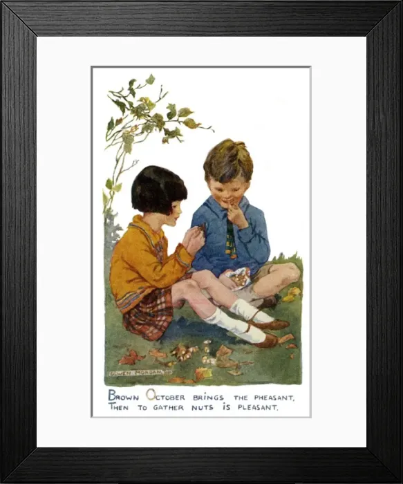 Framed Print : Months of the Year. October Framed Print : Months of the Year. October