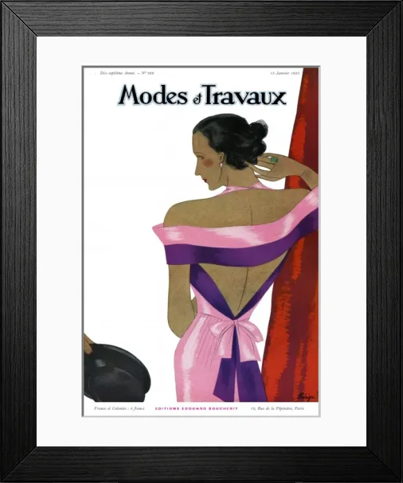 Framed Print : Modes et Travaux 1935 Framed Print : Modes et Travaux 1935