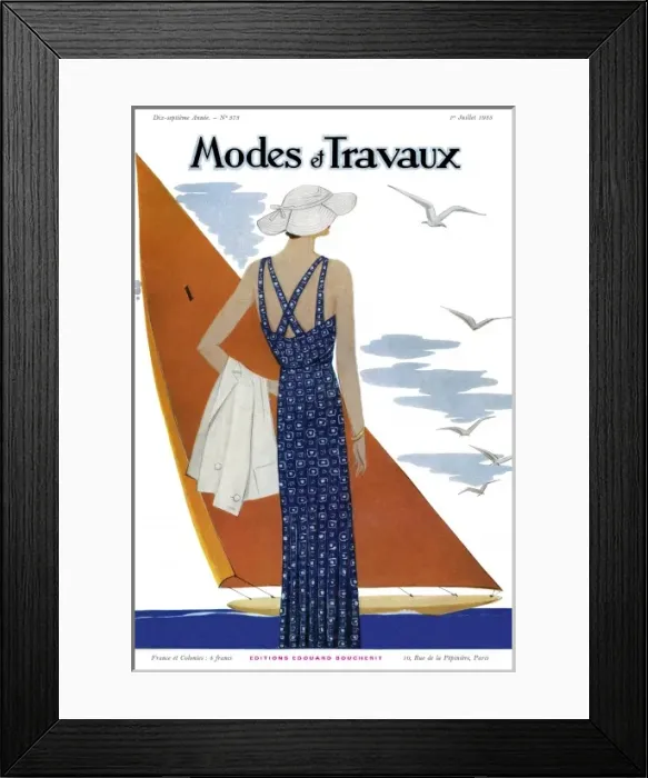 Framed Print : Modes et Travaux 1935 Framed Print : Modes et Travaux 1935