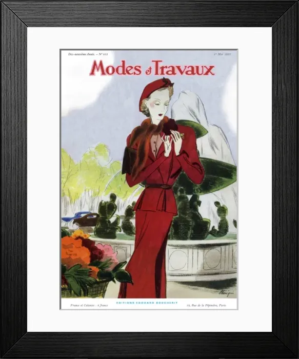 Framed Print : Modes et Travaux 1937 Framed Print : Modes et Travaux 1937