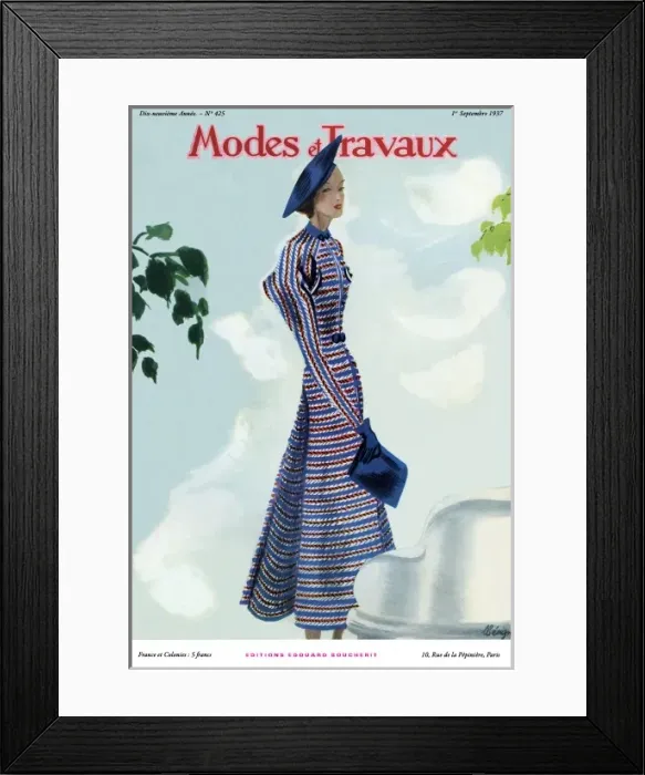 Framed Print : Modes et Travaux 1937 Framed Print : Modes et Travaux 1937