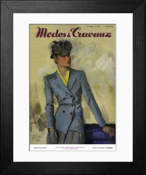 Framed Print : Modes et Travaux 1939 Framed Print : Modes et Travaux 1939