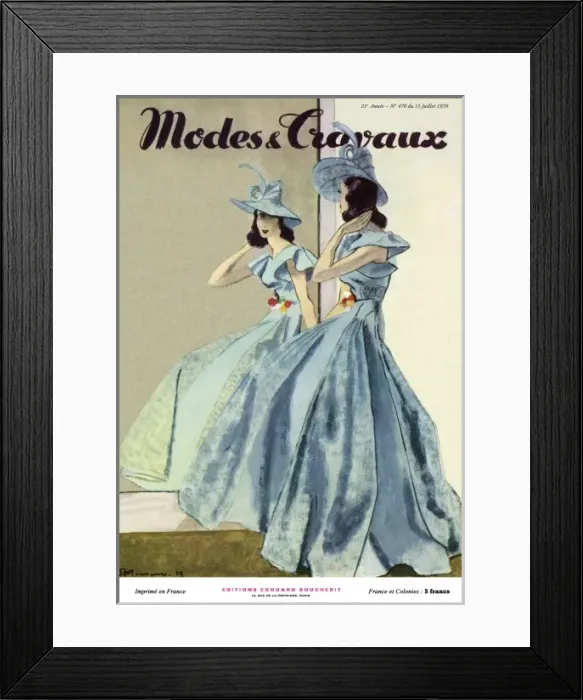 Framed Print : Modes et Travaux 1939 Framed Print : Modes et Travaux 1939