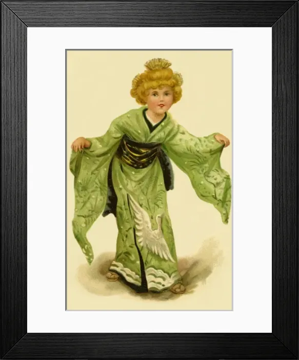 Framed Print : Geisha in kimono Framed Print : Geisha in kimono
