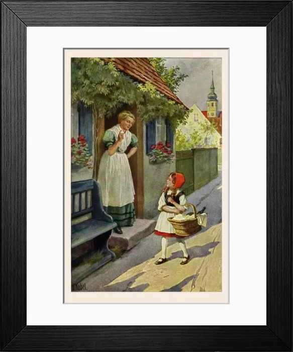 Framed Print : Red Riding Hood Framed Print : Red Riding Hood