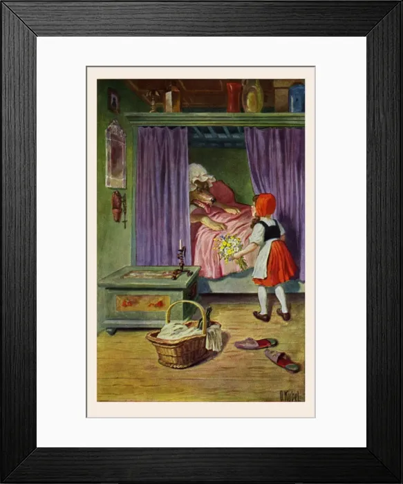 Framed Print : Red Riding Hood Framed Print : Red Riding Hood