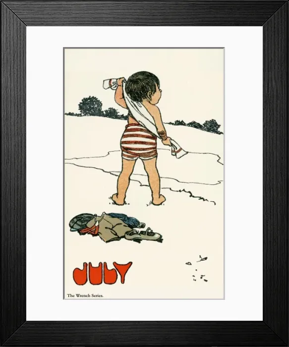 Framed Print : Months of the Year - July Framed Print : Months of the Year - July