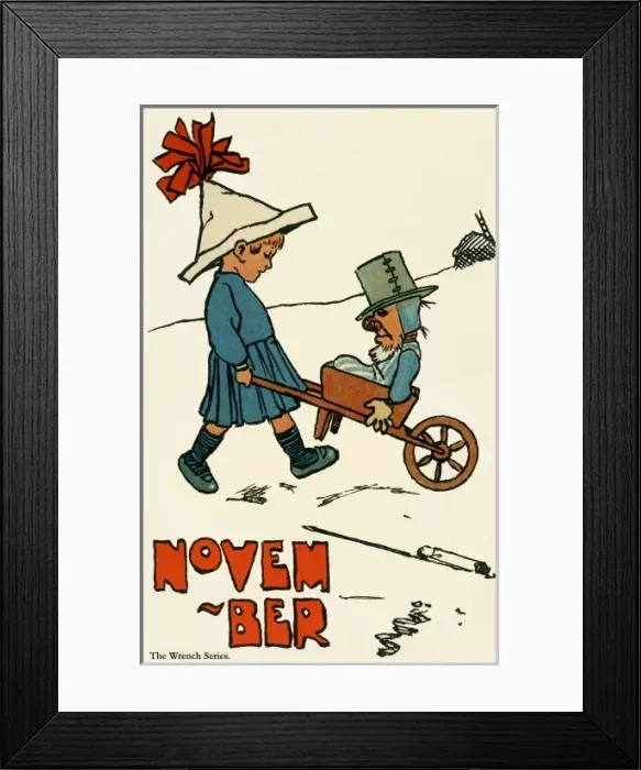 Framed Print : Months of the Year - November Framed Print : Months of the Year - November