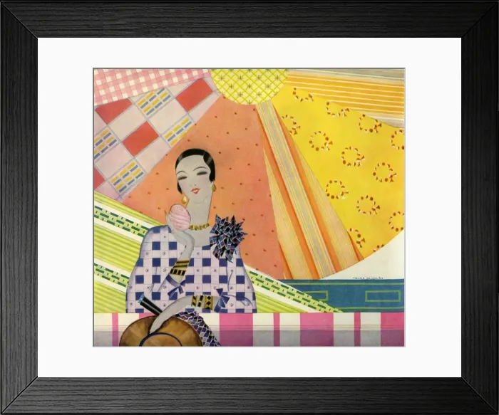 Framed Print : Fabrics advertisement Framed Print : Fabrics advertisement