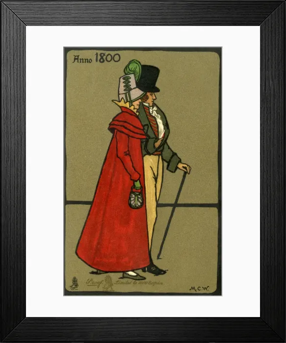 Framed Print : Costume from 1800 Framed Print : Costume from 1800