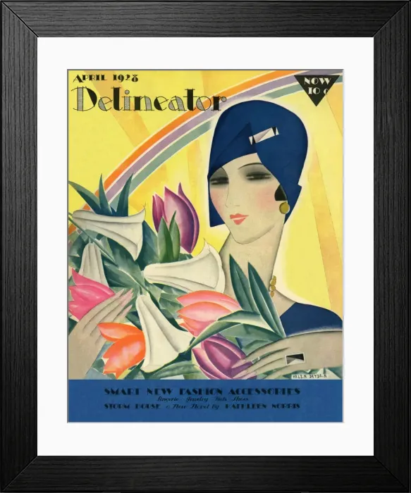 Framed Print : Delineator cover April 1928 Framed Print : Delineator cover April 1928