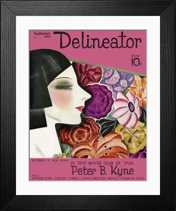 Framed Print : Delineator cover September 1929 Framed Print : Delineator cover September 1929
