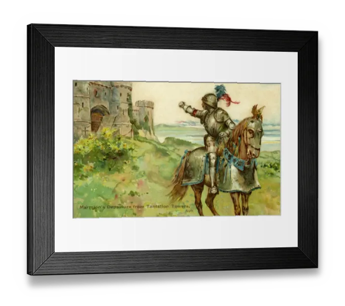 Framed Print : Marmion. A scene from Marmion by Sir Walter Scott Date: 1905 Framed Print : Marmion. A scene from Marmion by Sir Walter Scott Date: 1905