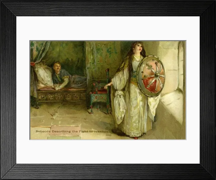 Framed Print : Ivanhoe. A scene from Ivanhoe by Sir Walter Scott Date: 1905 Framed Print : Ivanhoe. A scene from Ivanhoe by Sir Walter Scott Date: 1905