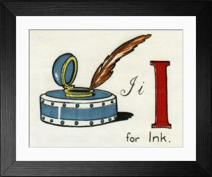 Framed Print : I for Ink. From a Deans Rag Book entitled Kiddiewiddies ABC Date: 1920 Framed Print : I for Ink. From a Deans Rag Book entitled Kiddiewiddies ABC Date: 1920