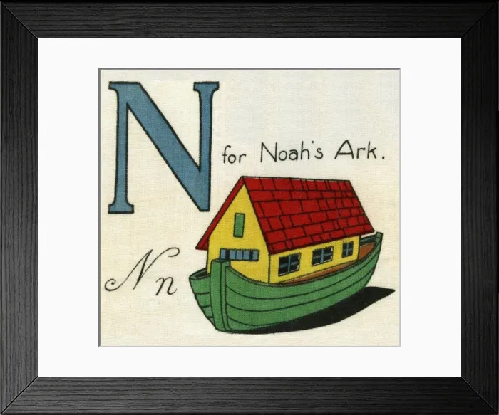 Framed Print : N for Noahs Ark Framed Print : N for Noahs Ark