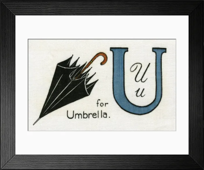 Framed Print : U for Umbrella Framed Print : U for Umbrella