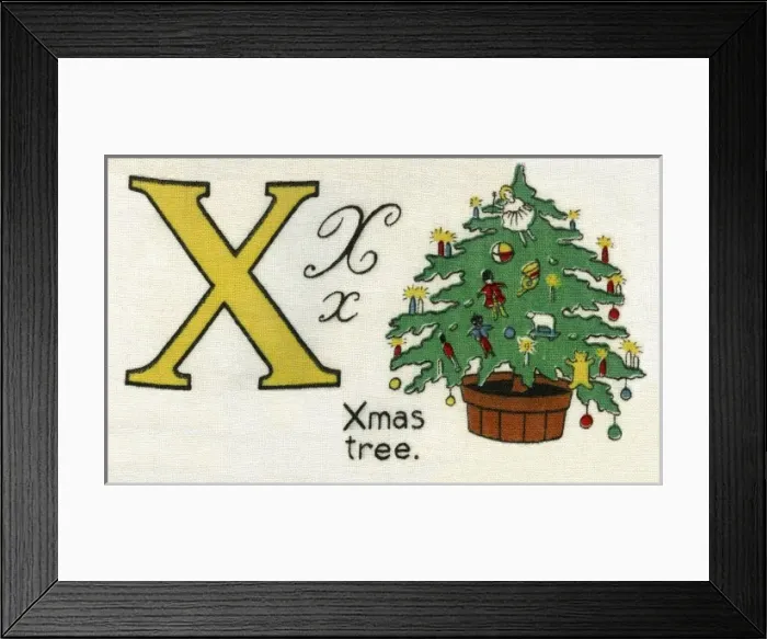 Framed Print : X for Xmas Tree Framed Print : X for Xmas Tree