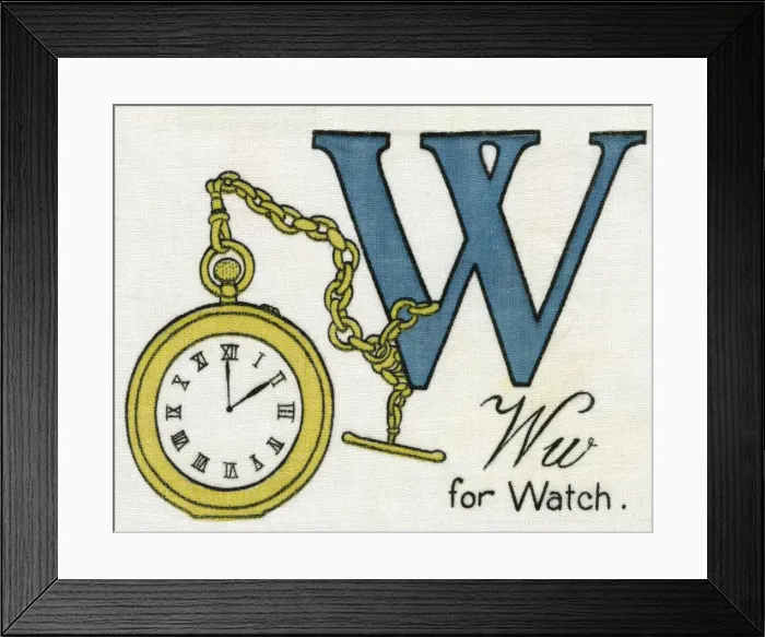 Framed Print : W for Watch Framed Print : W for Watch