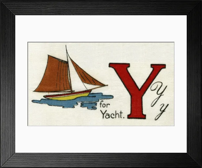 Framed Print : Y for Yacht Framed Print : Y for Yacht