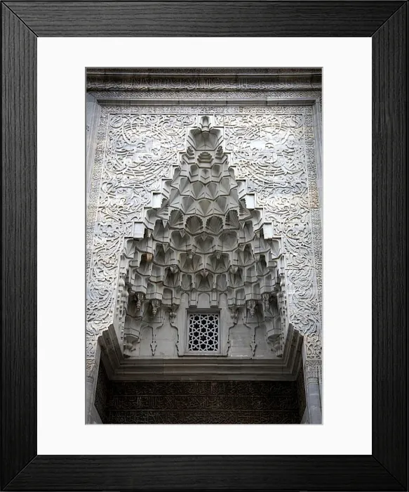 Framed Print : Entrance of the Green Mosque in Bursa, Turkey Framed Print : Entrance of the Green Mosque in Bursa, Turkey
