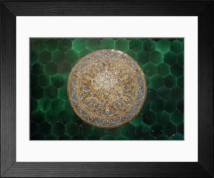 Framed Print : Ceramics of the Green Mosque in Bursa, Turkey Framed Print : Ceramics of the Green Mosque in Bursa, Turkey
