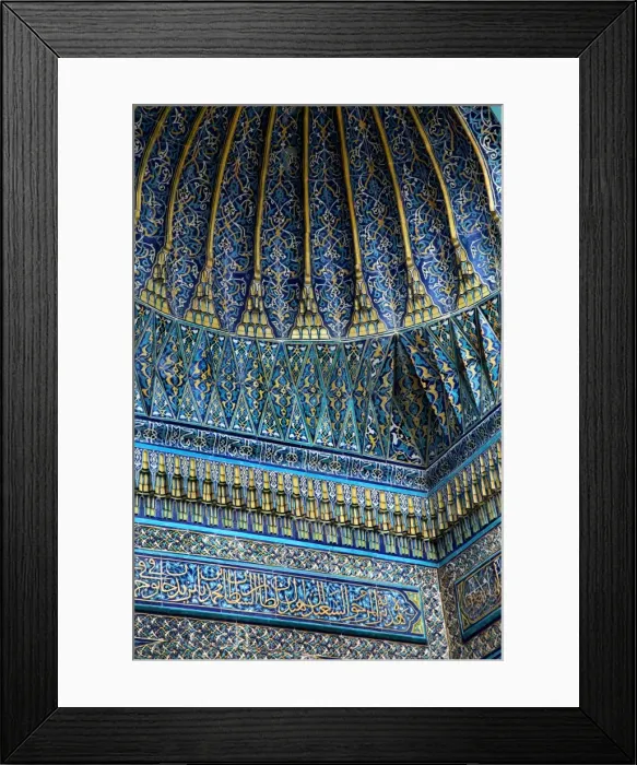 Framed Print : A detail from the portal of the Green Tomb in Bursa, Turkey Framed Print : A detail from the portal of the Green Tomb in Bursa, Turkey