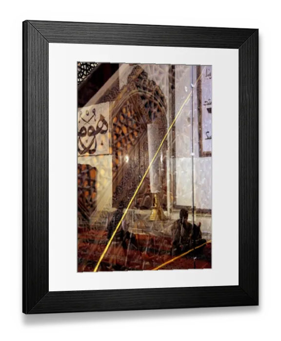 Framed Print : Detail from the Grand Mosque - Ulu Cami in Bursa, Turkey Framed Print : Detail from the Grand Mosque - Ulu Cami in Bursa, Turkey