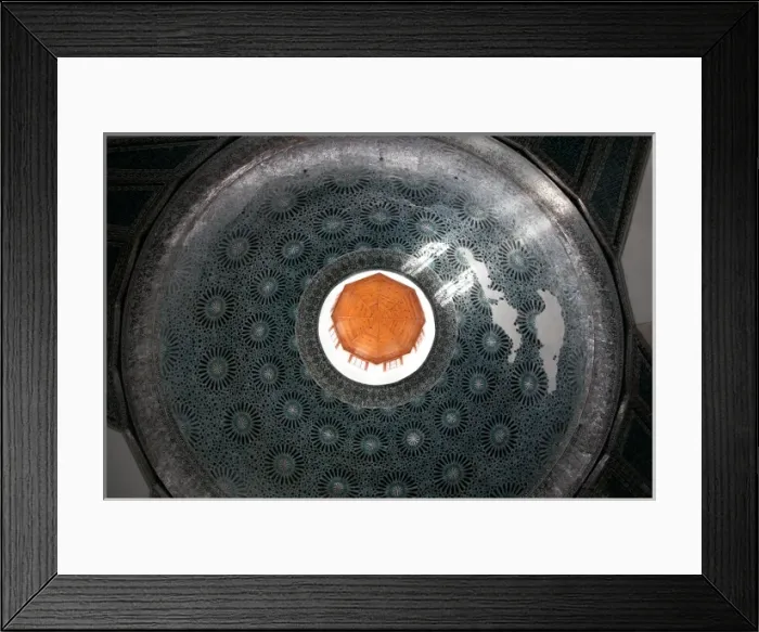 Framed Print : The sufi art work of ceiling rose of Karatay Medrese Museum Framed Print : The sufi art work of ceiling rose of Karatay Medrese Museum