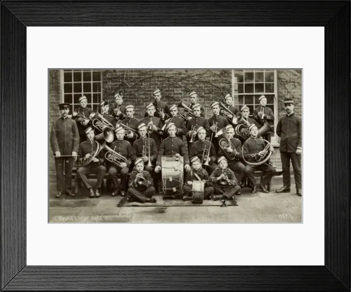 Framed Print : Boys band at Bridge Industrial School, Wandsworth, London Framed Print : Boys band at Bridge Industrial School, Wandsworth, London