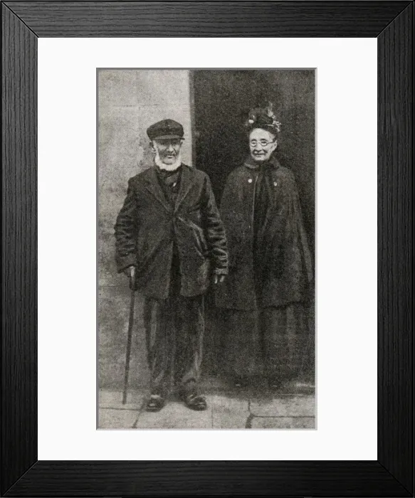 Framed Print : Hennen & Wadhams marriage Feb 1911 Framed Print : Hennen & Wadhams marriage Feb 1911