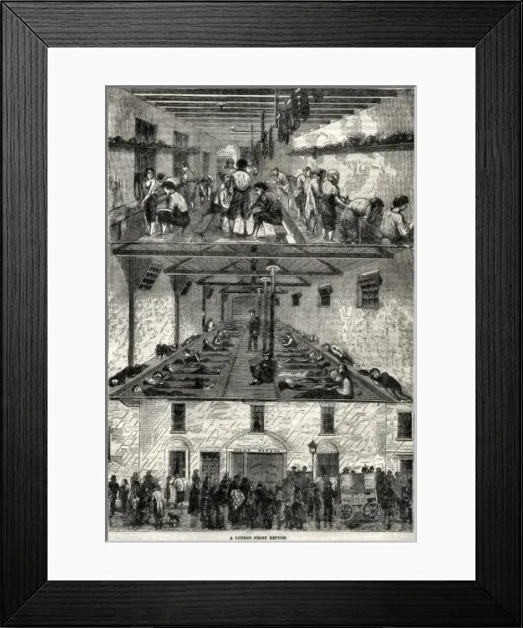 Framed Print : A London Night Refuge Framed Print : A London Night Refuge