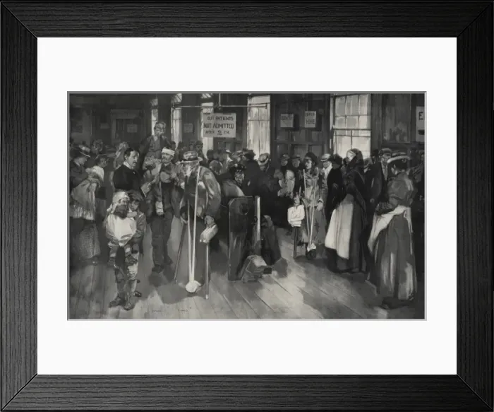 Framed Print : Morning in Out-patients room in London Hospital Framed Print : Morning in Out-patients room in London Hospital