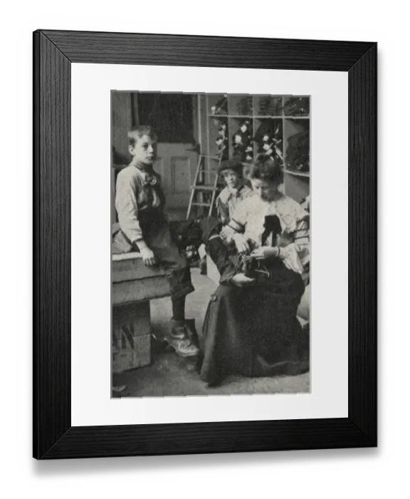 Framed Print : Ragged School Union - Boy Being Clothed