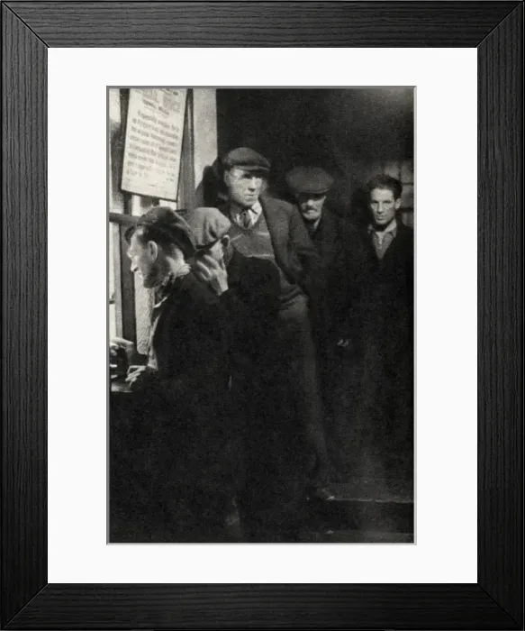 Framed Print : Salvation Army Hostel - getting a bed ticket Framed Print : Salvation Army Hostel - getting a bed ticket