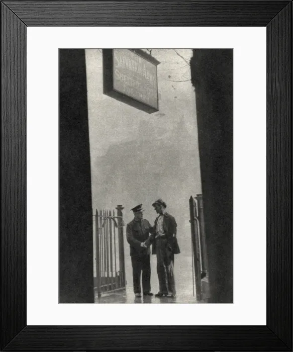 Framed Print : Salvation Army Hostel - new arrival Framed Print : Salvation Army Hostel - new arrival