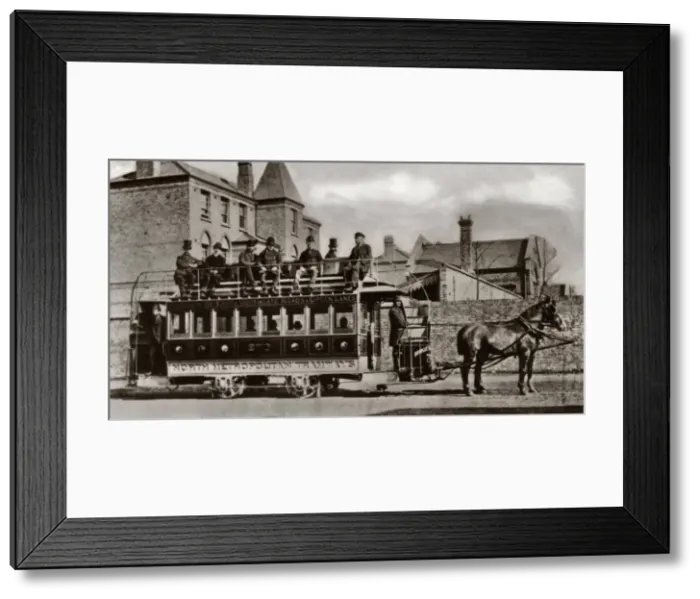 Framed Print : North Metropolitan Horse-drawn Tram Framed Print : North Metropolitan Horse-drawn Tram