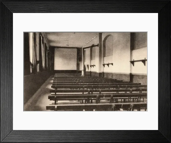Framed Print : Cinema at Merxplas Labour Colony, Belgium Framed Print : Cinema at Merxplas Labour Colony, Belgium