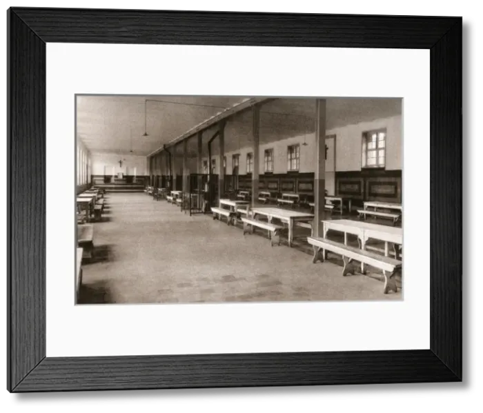 Framed Print : Recreation Hall at Merxplas Labour Colony, Belgium Framed Print : Recreation Hall at Merxplas Labour Colony, Belgium
