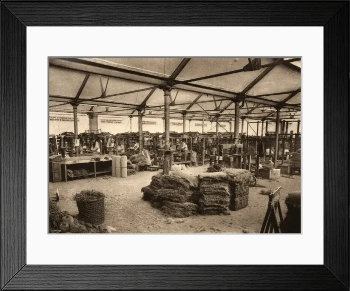 Framed Print : Mat Factory Establishment for Recidivists, Merxplas, Belgium Framed Print : Mat Factory Establishment for Recidivists, Merxplas, Belgium