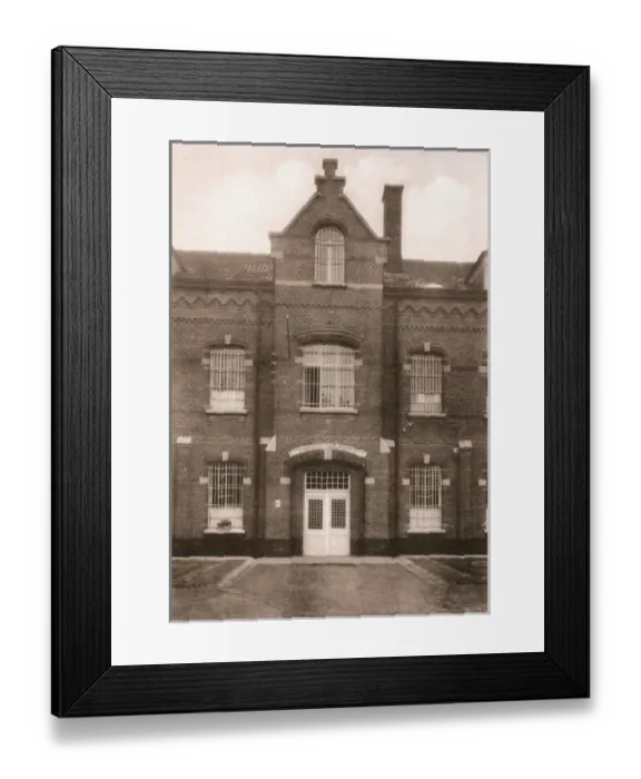 Framed Print : Main Entrance to Establishment for Recidivists, Merxplas, Be Framed Print : Main Entrance to Establishment for Recidivists, Merxplas, Be