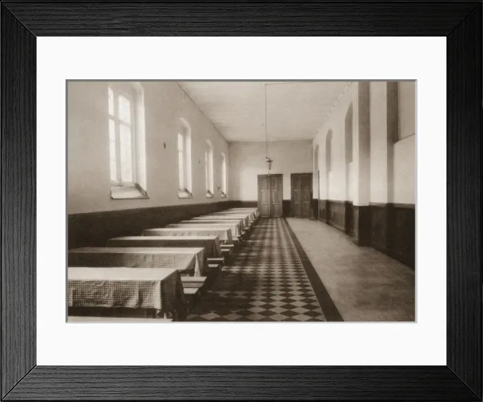 Framed Print : Refectory at House of Refuge, Wortel, Belgium Framed Print : Refectory at House of Refuge, Wortel, Belgium