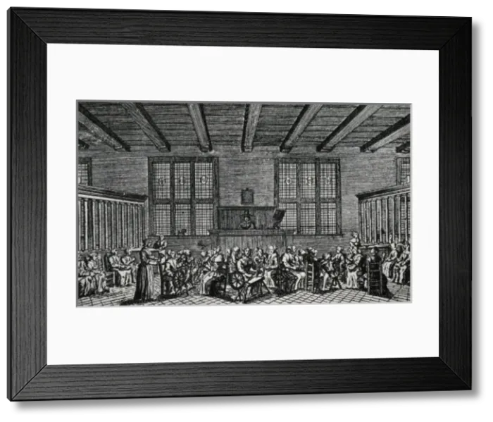 Framed Print : Workroom in the Spinhouse, Amsterdam Framed Print : Workroom in the Spinhouse, Amsterdam
