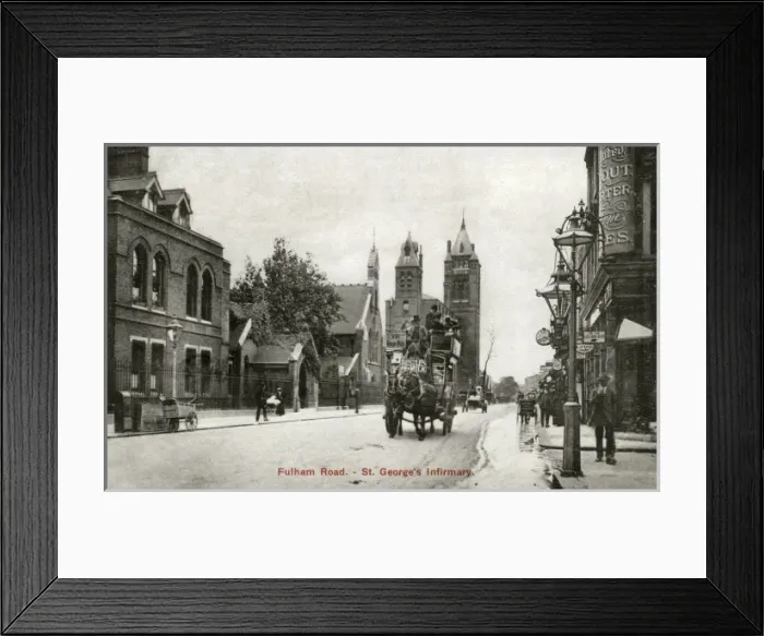 Framed Print : St Georges Infirmary, Fulham Road, London