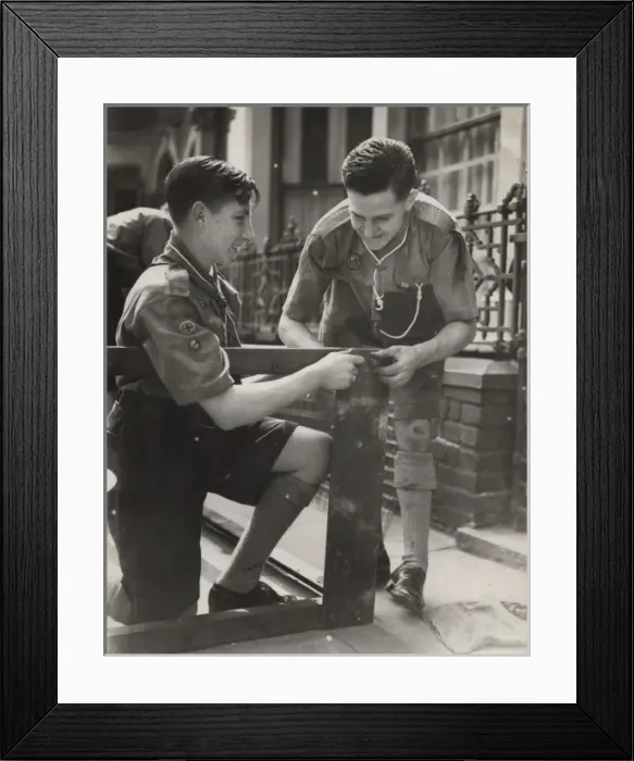Framed Print : Scouts during Wartime Framed Print : Scouts during Wartime