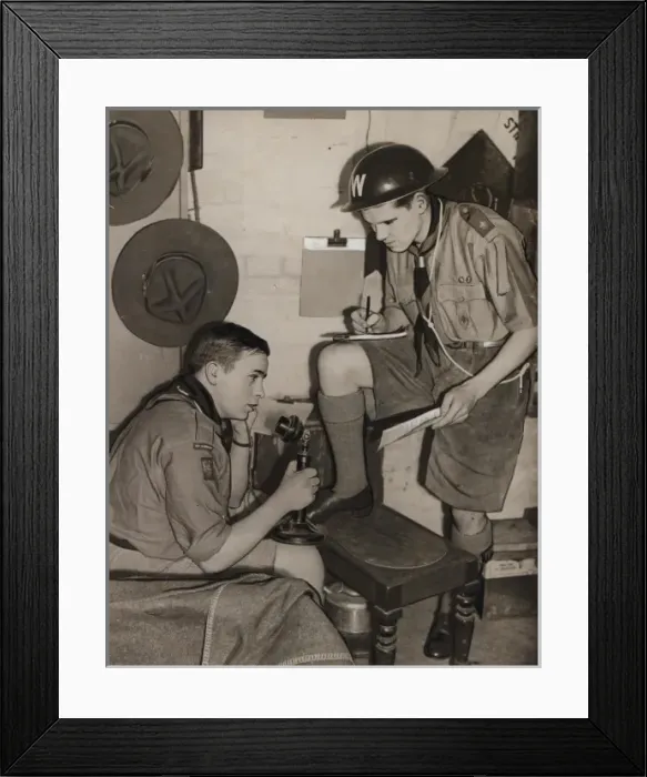 Framed Print : Scouts during Wartime Framed Print : Scouts during Wartime